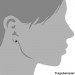 Silberdream SilberDream Ohrringe Zirkonia schwarz 3mm 925 Silber Ohrstecker SDO5533S Lagerräumung