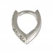 Silberdream SilberDream Creole Herz Zirkonia weiß 925 Silber Ohrring SDO310W Neueste Mode