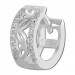 Silberdream SilberDream Creole Senses Zirkonia weiß 925 Sterling Silber Damen SDO4266W Blitzangebot