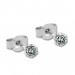 Silberdream SilberDream Ohrstecker 3er Set Zirkonia weiß 925 Silber Ohrring SDS813W Bestseller