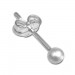Silberdream SilberDream Ohrringe Kugel 3mm matt 925er Silber Ohrstecker SDO5543 Letzter Tag
