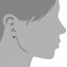 Silberdream SilberDream Ohrstecker Halbkugel pink 925er Glitzer Kristalle GSO217P Online