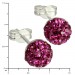 Silberdream SilberDream Ohrstecker Halbkugel pink 925er Glitzer Kristalle GSO217P Online