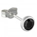 Silberdream SilberDream Ohrringe Zirkonia schwarz 4mm 925 Silber Ohrstecker SDO5534S Blitzverkäufe