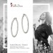 Silberdream SilberDream Creole Diamantschliff 6cm 925 Sterling Silber Damen Ohrring SDO67366 Kostenloser Versand