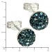 Silberdream SilberDream Ohrstecker Halbkugel blau 925er Glitzer Kristalle GSO217B Rabatt