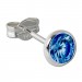 Silberdream SilberDream Ohrring Zirkonia blau 5mm 925 Silber Ohrstecker SDO5535B Valentinstagsangebot