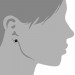 Silberdream SilberDream Ohrringe Blume 6mm Zirkonia schwarz Silber Ohrstecker SDO736S Neueste Mode