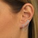 Silberdream SilberDream Ear Cuff Herz Kettchen Zirkonia Ohrring Ohrklemme 925 Silber GSO454W Blitzangebot