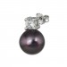 Silberdream SilberDream Ohrstecker Perle schwarz Zirkonia Damen 925er Silber SDO1738S Sonderangebote