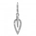 Silberdream SilberDream Ohrhänger Blatt Zirkonia weiß 925 Silber Ohrring SDO4285W Tiefpreis