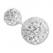 Silberdream SilberDream Doppel-Ohrringe Glitzerperlen weiß Tribal Design 925 Silber SDO8516W Super Sparpreis