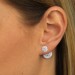 Silberdream SilberDream Doppel-Ohrringe Glitzerperlen weiß Tribal Design 925 Silber SDO8516W Super Sparpreis