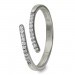 Silberdream GoldDream Gold Ring Gr.58 Line Zirkonia weiß 333er Weißgold GDR524J58