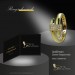 Silberdream GoldDream Gold Ring Glamour Gr.58 Zirkonia weiß 333er Gelbgold GDR546Y58 Neuheiten