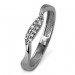 Silberdream GoldDream Gold Ring Welle Zirkonia weiß Gr.60 333er Weißgold GDR501J60