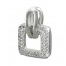 Silberdream SilberDream Glitzer Kettenanhänger Square Zirkonia weiß Damen 925 Silber GSH402W Große Rabatte